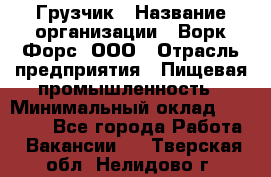 Грузчик › Название организации ­ Ворк Форс, ООО › Отрасль предприятия ­ Пищевая промышленность › Минимальный оклад ­ 27 000 - Все города Работа » Вакансии   . Тверская обл.,Нелидово г.
